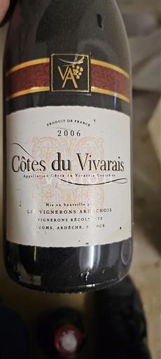 Rhône Valley Côtes-du-Vivarais Les Vignerons Ardéchois 2006