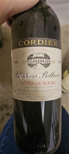 Bordeaux Côtes-de-bourg Château Bellevue 1998