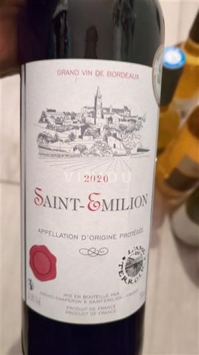 Bordeaux Saint-Émilion Chapardins Saint-Emilion 2020