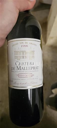 Bordeaux Pessac-Léognan Château Malleprat 1998