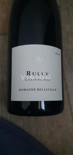 Burgundi Rully Domaine Belleville Chaponnière 2019