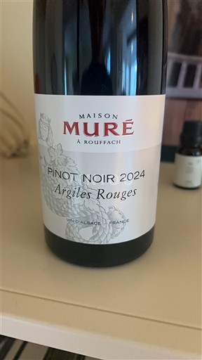 Vin Rouge sec Argiles Rouges Maison Muré 2024 France Alsace Vin de France