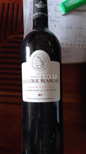 Linguadoca Minervois-la-livinière Domaine La Borie Blanche 2018