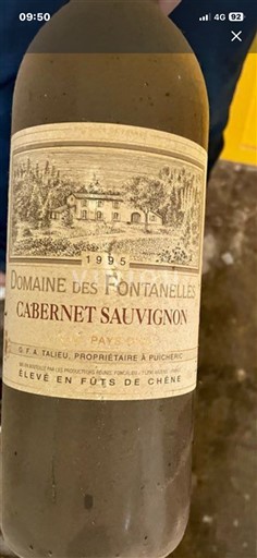 Languedoc y Rosellón País de Oc Domaine S Fontanelles Cabernet Sauvignon 1995