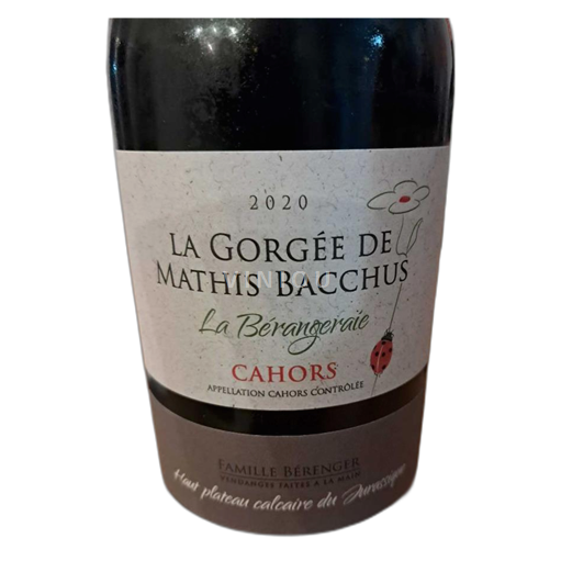 Sydväst Cahors Domaine La Berangeraie La gorgée de Mathis Bacchus 2018