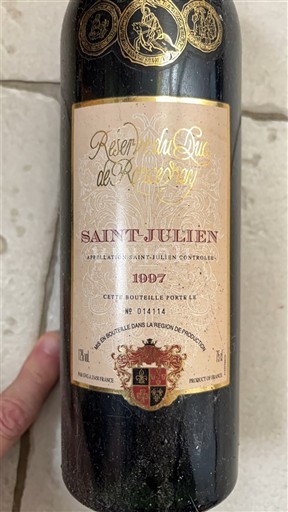 Bordeaux Saint-Julien Réserve du Duc de Richelieu 1997