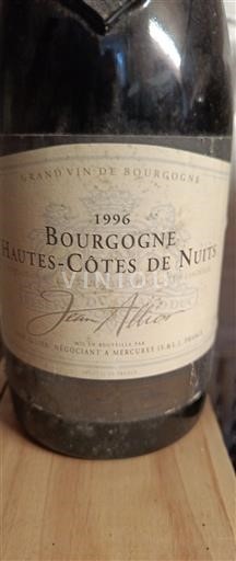 Bourgondië Hautes Côtes de Nuits Jean Alice 1996