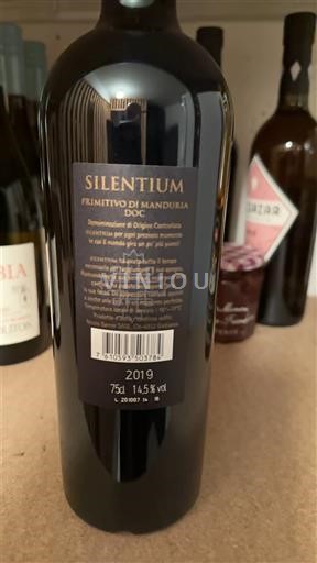 Apulien Primitivo di Manduria Silentium 2019