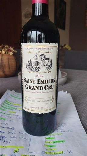 Бордо Сент-Емільйон Гран Крю Cave Coopérative de Saint-Émilion 2022