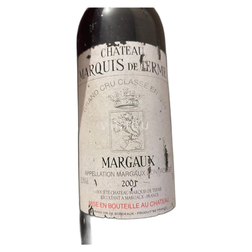 Bordeaux Margaux Grand Cru Château Marquis de Terme 2001