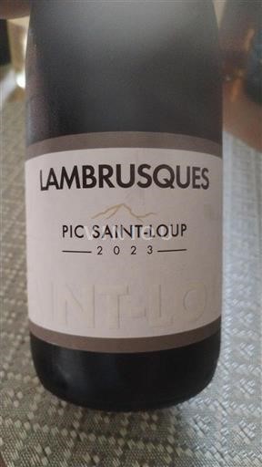 Languedoc Pic-saint-loup Lambrusques 2023