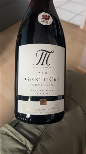 Bourgondië Niet gespecificeerd Premier Cru Domaine Masse Servoisine 2018