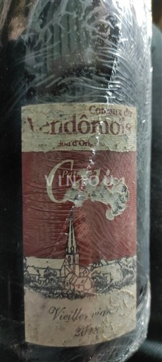 Vin Rouge sec Vieilles vignes Coteaux du Vendomois 2018 France Vallée de la Loire Touraine AOC