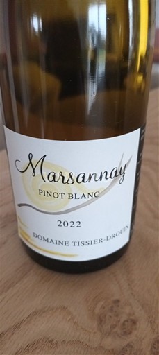 Bourgondië Marsannay Domaine Tissier-Drouin Pinot Blanc 2022
