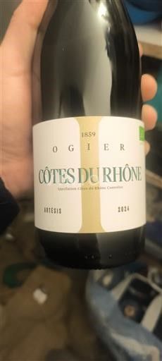 Vinos Blanc sec Artesis Ogier 2024 Francia Valle del Ródano Côtes del Ródano AOC