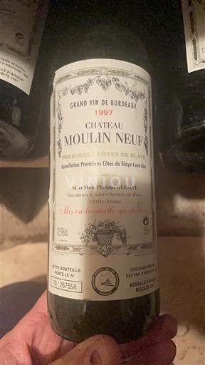 Bordeaux Blaye-Côtes-de-Bordeaux Château Moulin Neuf 1997