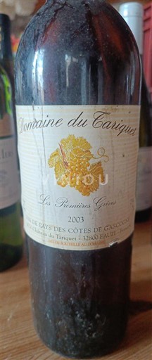 Sudoeste Côtes de Gascogne Domaine Tariquet Les Premières Grives 2003