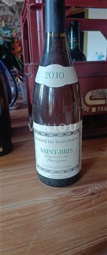 Burgundy Saint-Bris Domaine Les Temps Perdus 2010