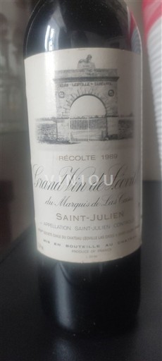 Bordeaux Saint-Julien Grand Cru Château Léoville Las Cases Grand Vin de Léoville du Marquis de Las Cases 1989