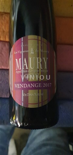 Roussillon Maury Les Vignerons de Maury Grenat 2017