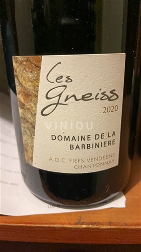 Vallée de la Loire Fiefs Vendéens Domaine La Barbinière Les Gneiss 2020