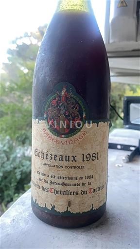 Borgogna Échézeaux Grand Cru Confrérie des Chevaliers du Tastevin 1981
