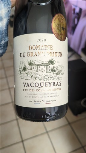 Lugina e Ronës Vacqueyras Domaine Grand Prieur 2020
