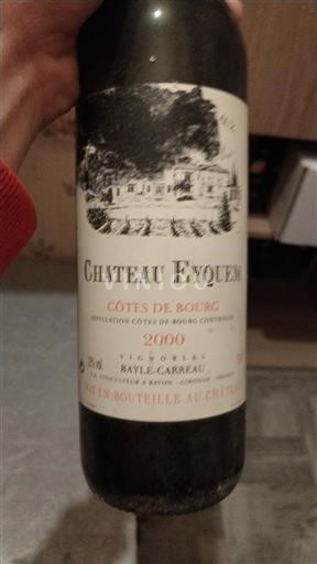 Bordeaux Côtes-de-bourg Château Eyquem 2000