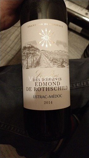 Bordeaux Listrac-Médoc Domaine Les Lauriers des Domaines Edmond de Rothschild 2014