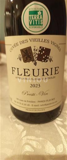 Beaujolais Fleurie Prest-Vin des Vieilles Vignes 2023