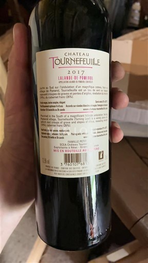 Bordeaux Lalande-de-pomerol Château Tournefeuille 2017