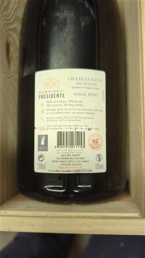 Rhônevallei Châteauneuf-du-Pape Domaine Président 2020