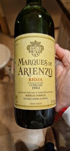 La Rioja Rioja Marques de Arienzo 1982