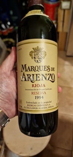 La Rioja Rioja Marques de Arienzo Reserva 1994