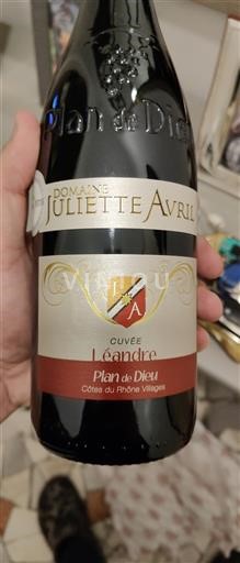 Vale do Ródano Côtes-do-ródano-villages Domaine Juliette Avril Léandre 2014