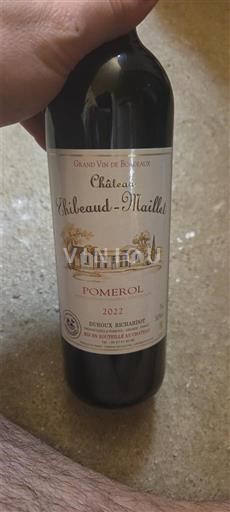 Bordéus Pomerol Château Rilheaud-Maillet 2022