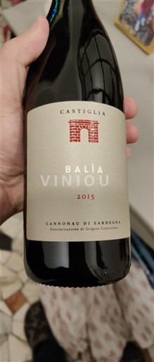 Sardaigne Cannonau di Sardaigne Castiglia Balia 2015