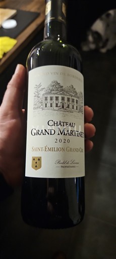 Burdeos Saint-Émilion Gran Cru Château Grand Martinez 2020