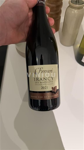 Bourgogne Irancy Ferrari Les Mazelots 2021