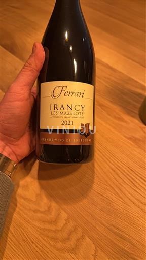 Bourgondië Irancy Ferrari Les Mazelots 2021