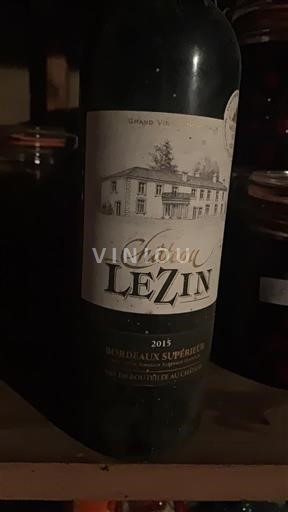 Bordeaux Bordeaux superiore Château Lezin 2015