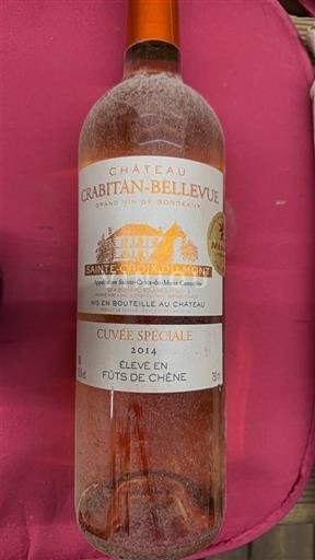 Bordeaux Sainte-Croix-Du-Mont Château Crabitan-Bellevue Spéciale 2014