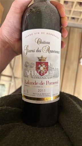 Bordeaux Lalande-de-Pomerol Château Graves des Annereaux 2011