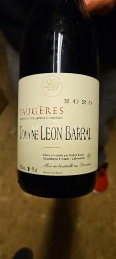 Languedok Faugères Domaine Léon Barral 2020