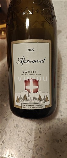 Savoie og Bugey Apremont Fruitière des Vignerons des Terroirs de Savoie 2022