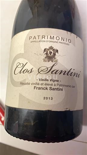 Corse Patrimonio Clos Santini Vieille Vigne 2013