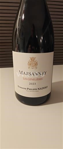 Bourgondië Marsannay Domaine Philippe Naddef Les Genelières 2023