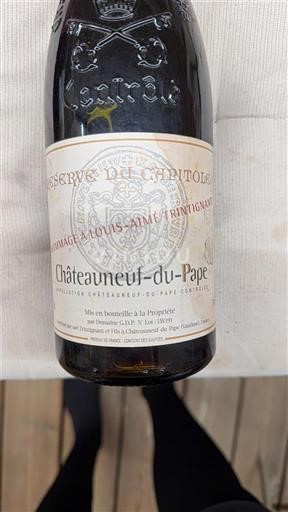 Thung lũng Rhône Châteauneuf-du-pape Château S Fines Roches Réserve du Capitole Hommage à Louis Aimé Trintignant 2019