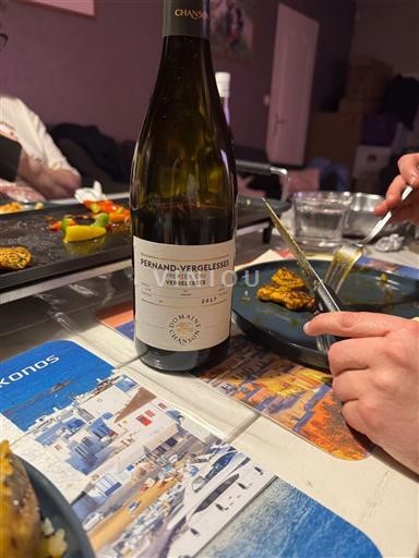 Vin Blanc sec Domaine Chanson 2021 France Bourgogne Pernand-vergelesses AOC Premier Cru
