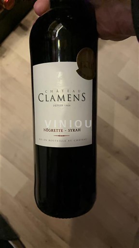 Південний Захід Фронтон Château Clamens Négrette - Syrah 2022